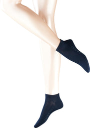 FALKE Family Dames Sneakersokken - Marineblauw - Maat 39-42