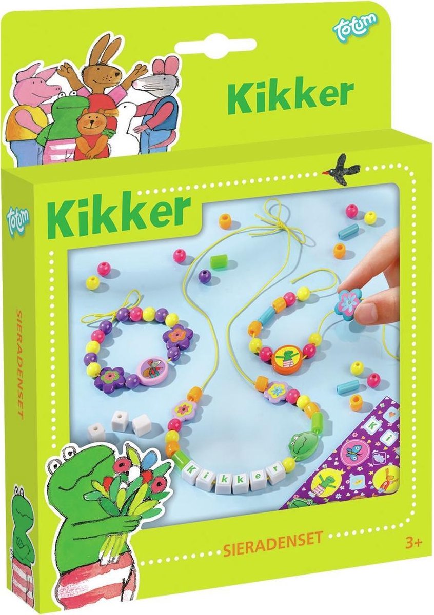 Kikker Sieraden maken  - Totum knutselset voor 2 armbandjes en 1 kettinkje