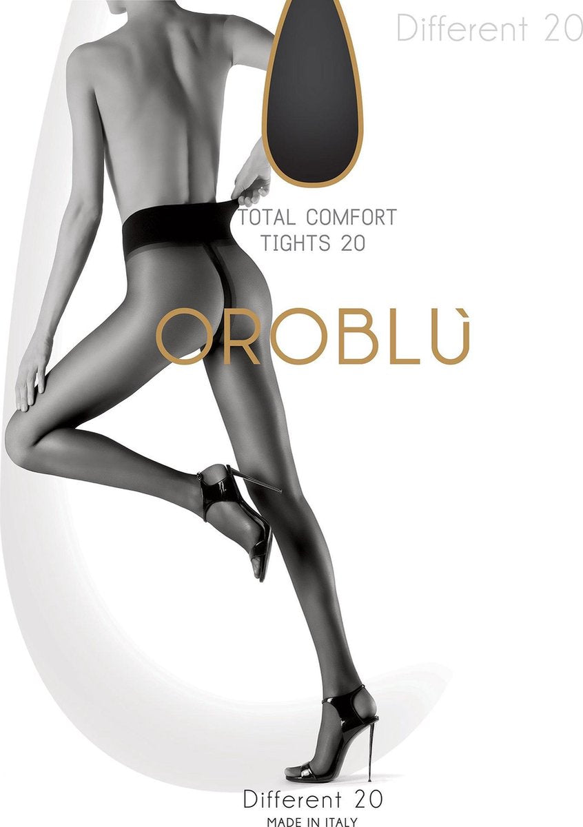 Oroblu Different Dames Panty 20 denier - Antraciet Grijs - Maat M