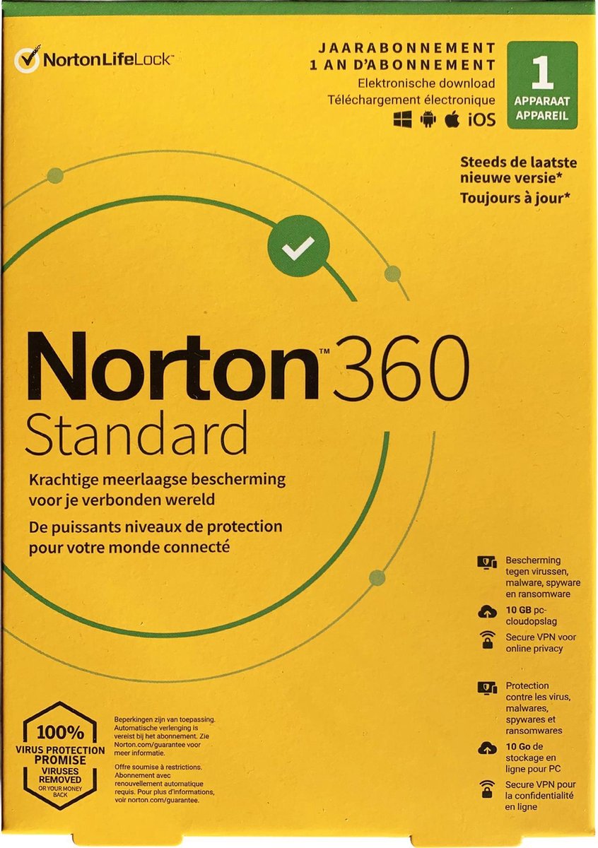 NORTON 360 STANDARD 10GB BN 1 USER