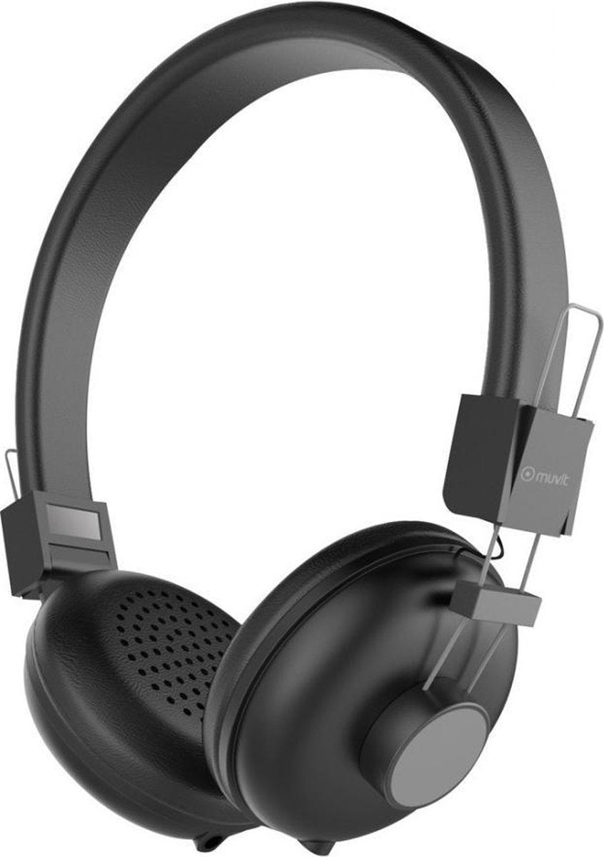 Muvit MUHPH0096 hoofdtelefoon/headset Hoofdtelefoons Hoofdband Bluetooth Zwart