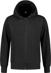 REWAGE Hoodie Met Rits Premium Heavy Kwaliteit - Heren - Zwart - M