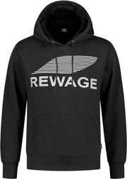 REWAGE Hoodie Premium Heavy Kwaliteit - Heren - Zwart  - M
