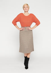 Trui met verlaagde mouwen - Rood