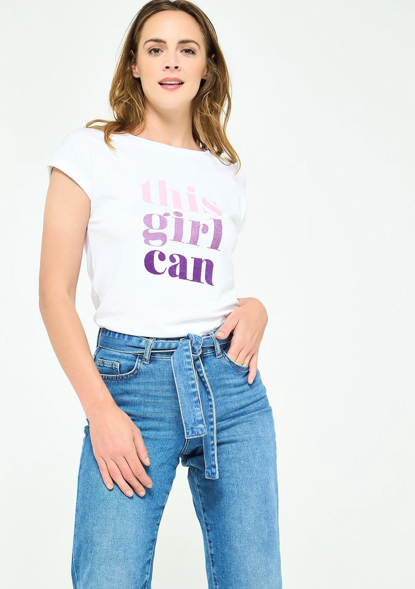T-shirt met tekst - Wit