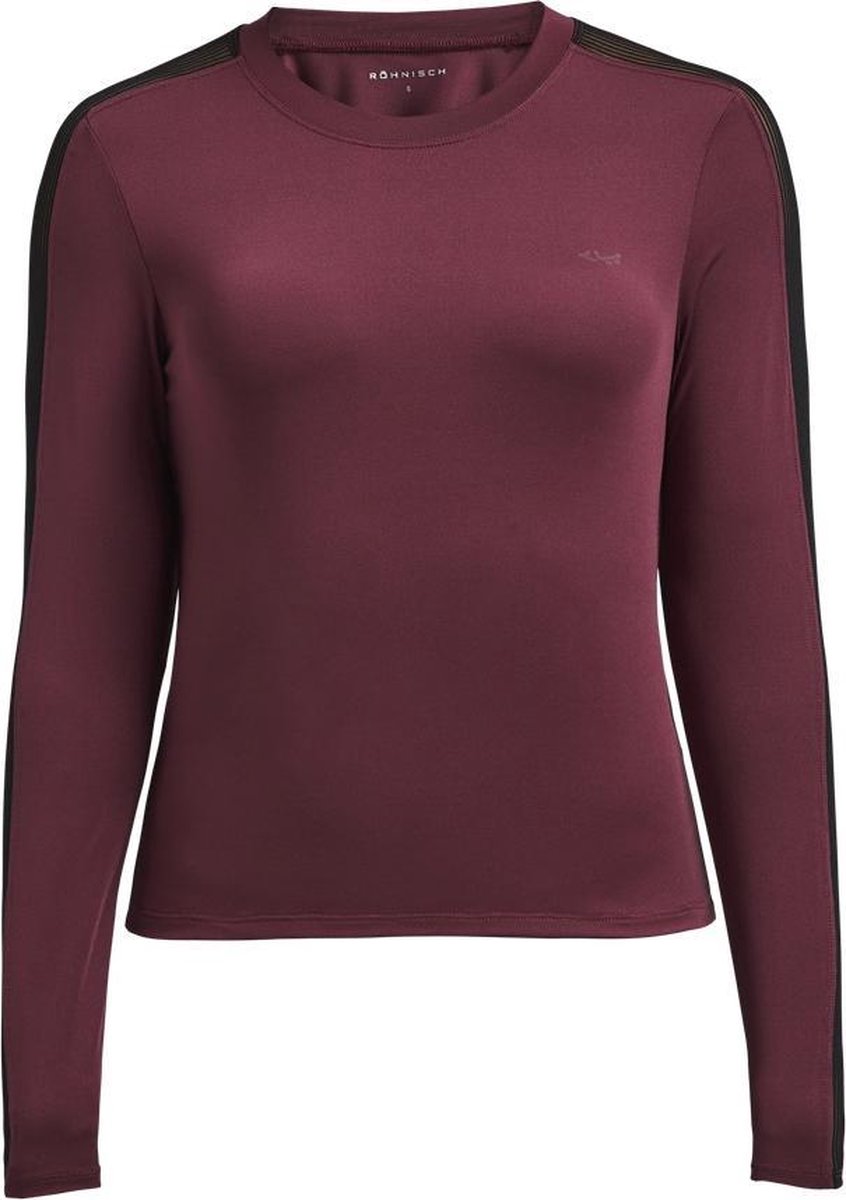 Röhnisch Sportshirt Mesh Block Longsleeve Dames Bordeaux Maat L