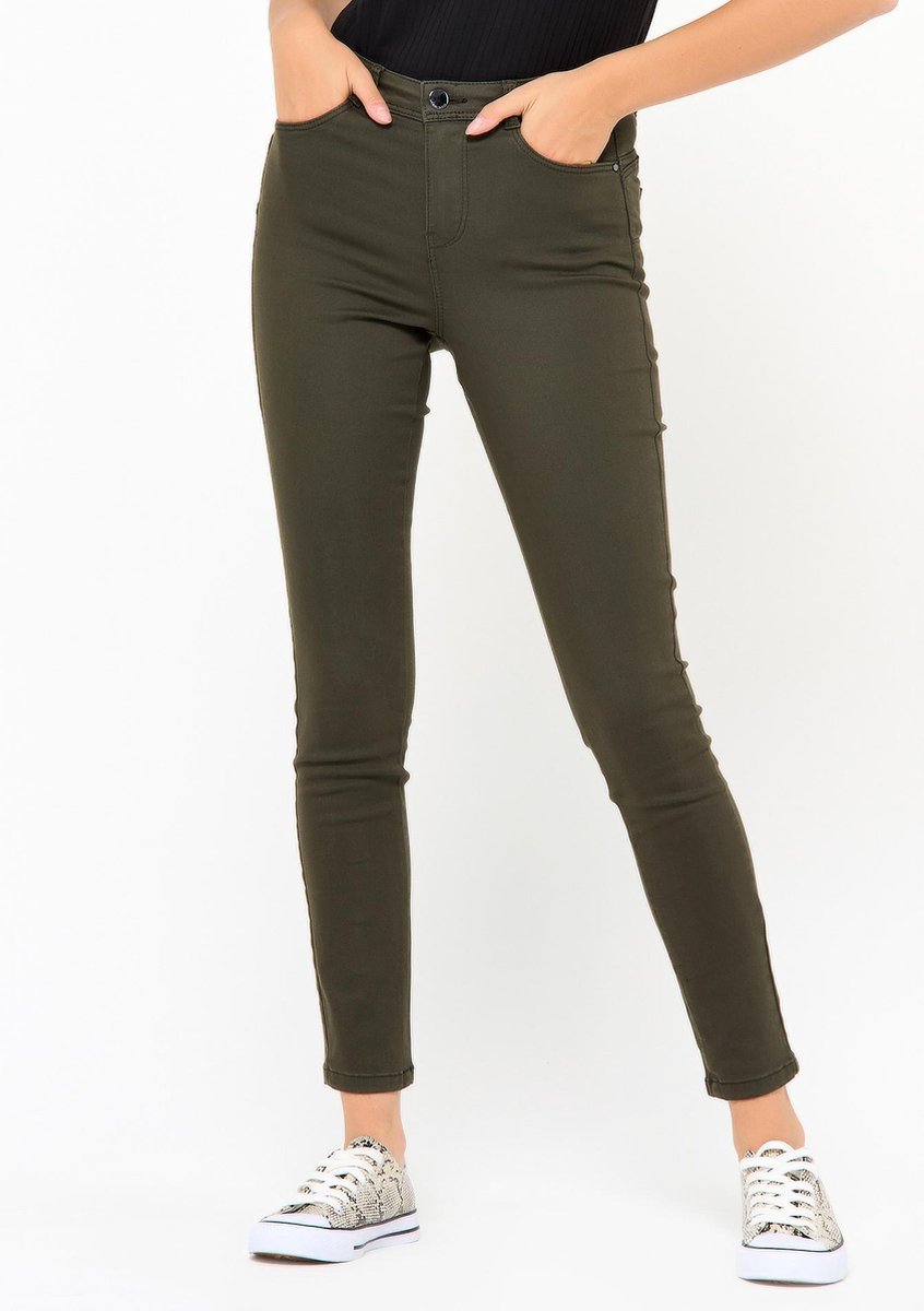 Skinny broek met push up - Khaki