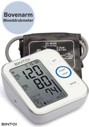 Bintoi® BX200 - Bloeddrukmeter Bovenarm - Hartslagmeter - Incl. Opbergtas en Batterijen