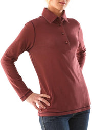 Pyama Poloshirt vrouw Kleur: Bordeaux | Maat: XXL | Zeer lange levensduur