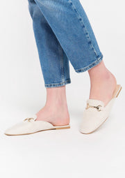 Platte muiltjes - Beige