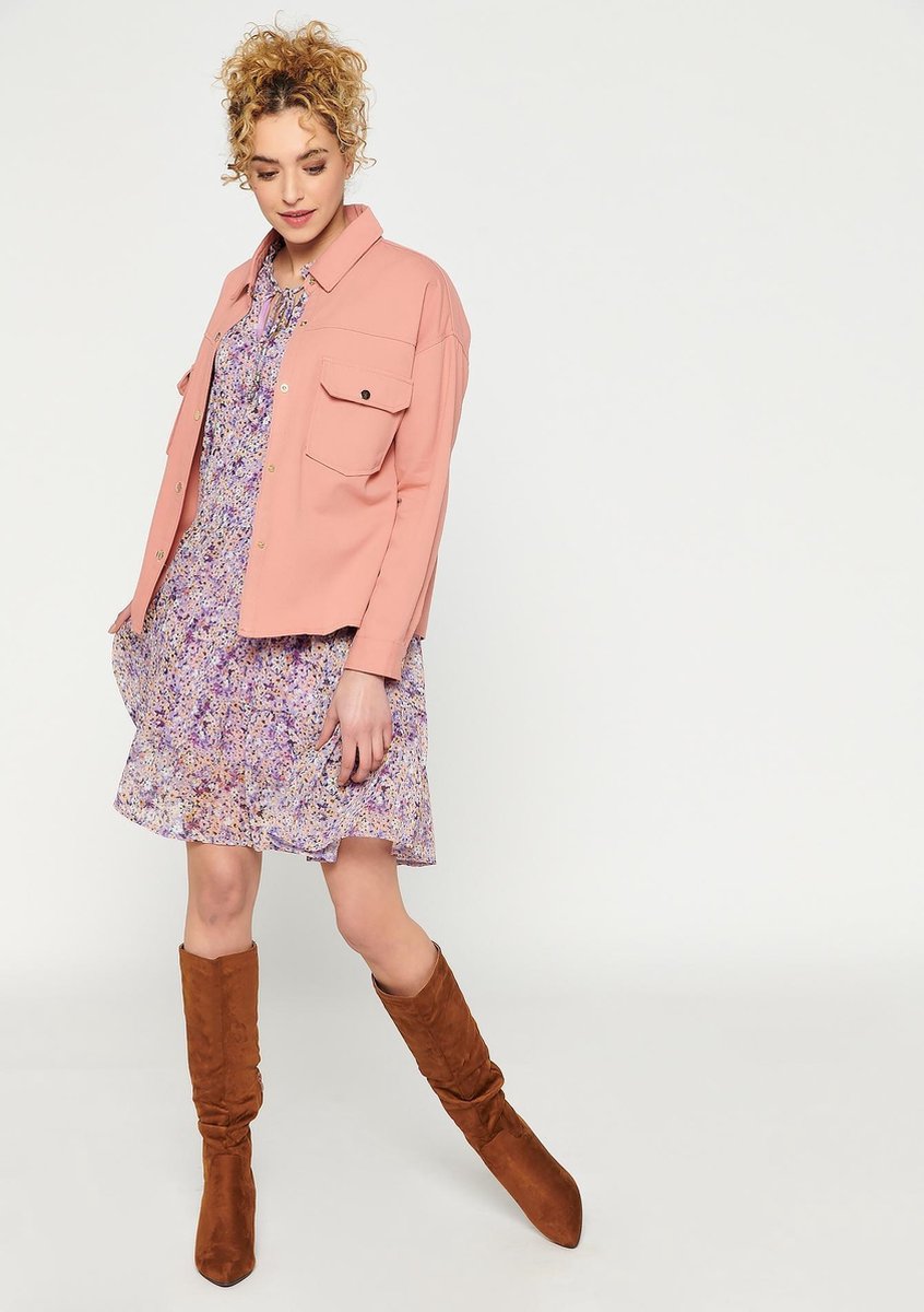 Overhemd met borstzakken met klep - Roze