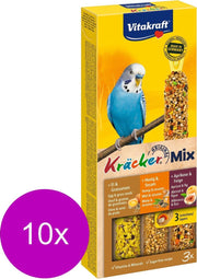 Vitakraft Parkiet Kracker Honing/Fruit/Ei 3 in 1 - 10 stuks