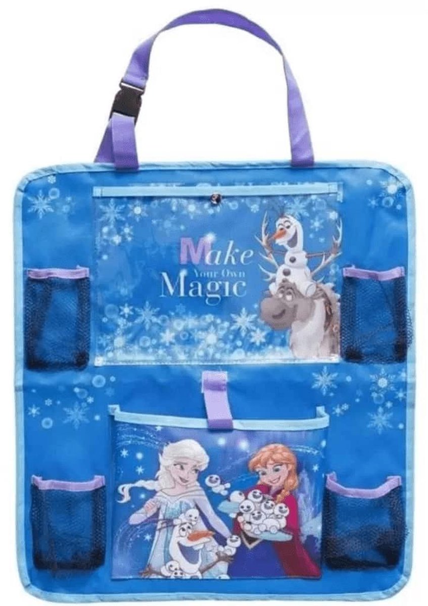 Disney Frozen Auto Organiser - Blauw / Paars - 45 x 50 cm