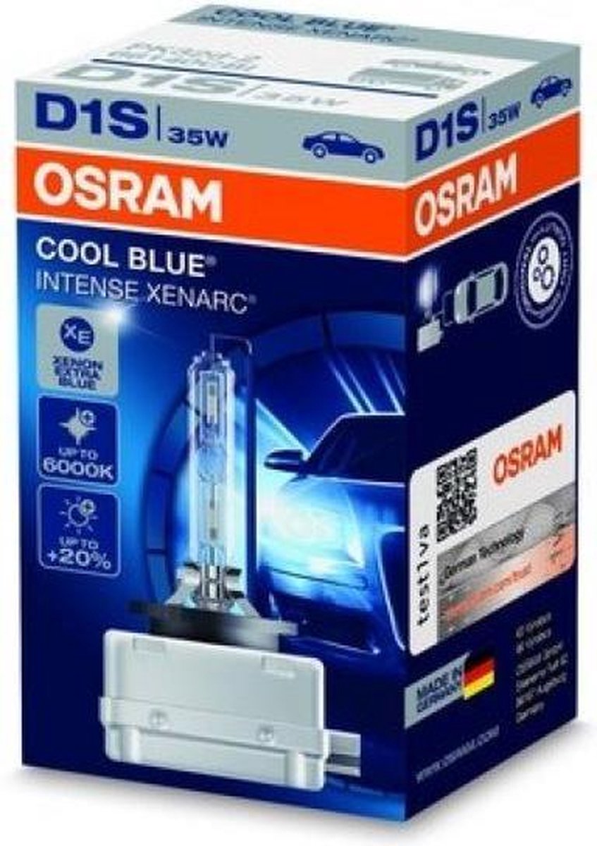 Osram Xenarc Cool Blue Intense Xenon lamp - D1S - 12V/35W - per stuk (max. 5500K)