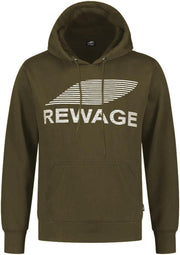 REWAGE Hoodie Premium Heavy Kwaliteit - Heren - Olijfgroen - XL