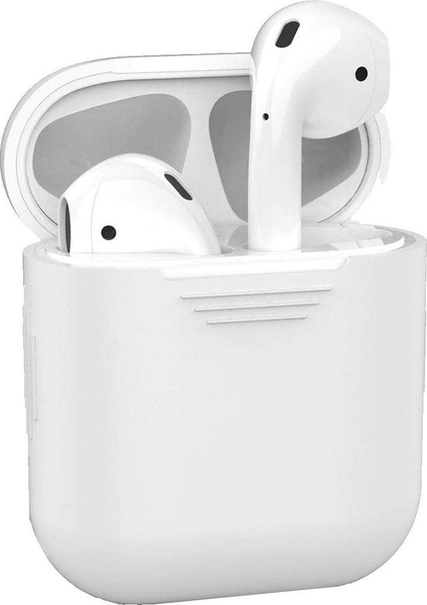 Siliconen Bescherm Hoesje Cover voor Apple AirPods 2 Case Transparant