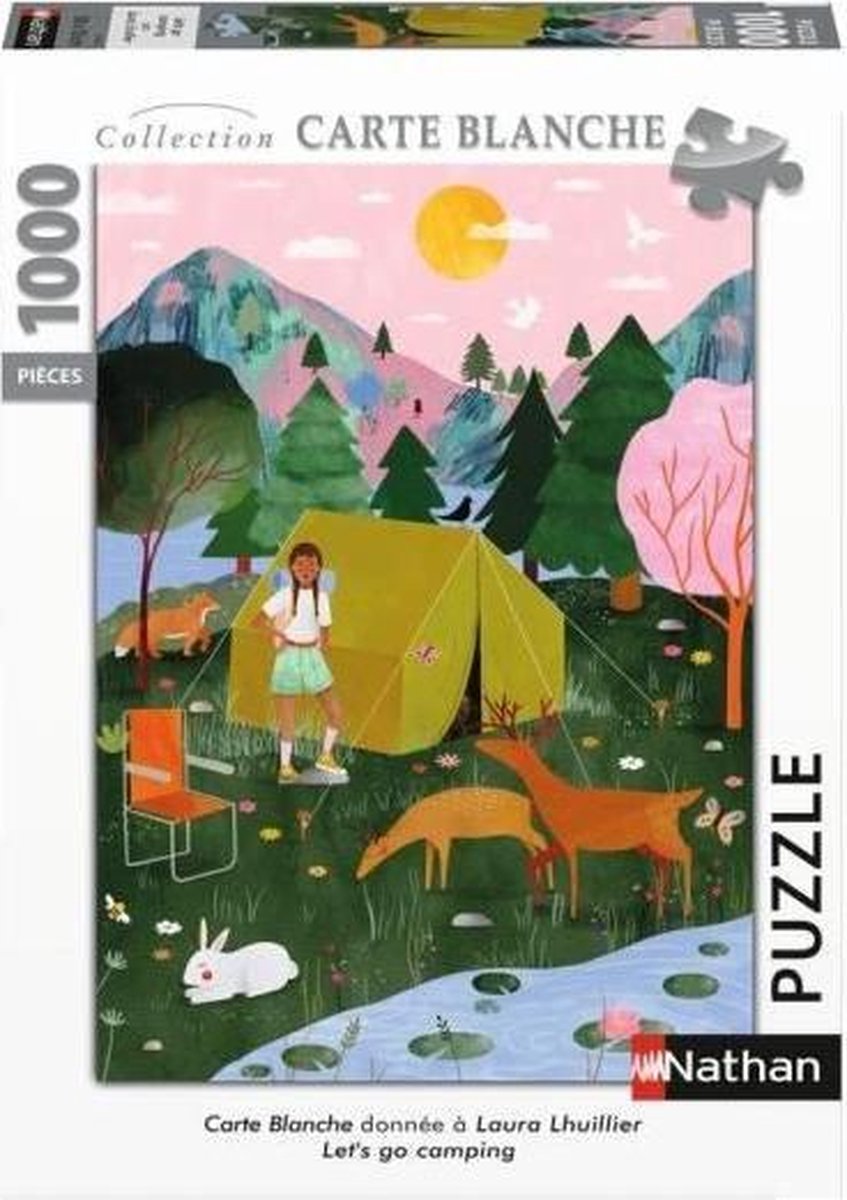 Puzzle N 1000 p - Let's go camping / Laura Lhuillier (Coll. Carte blanche)