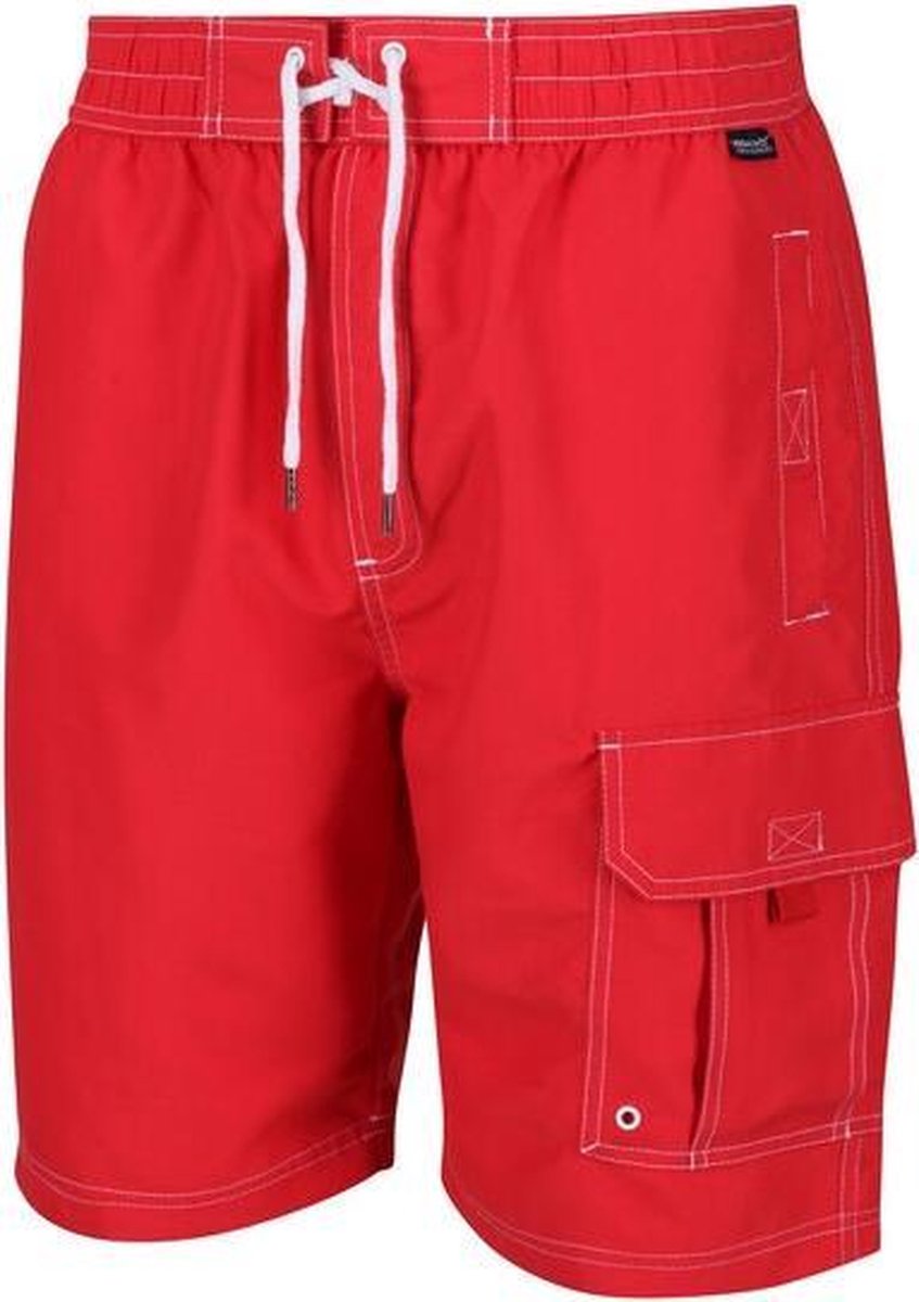 Regatta Zwembroek Hotham Iii Heren Polyester Rood Maat S