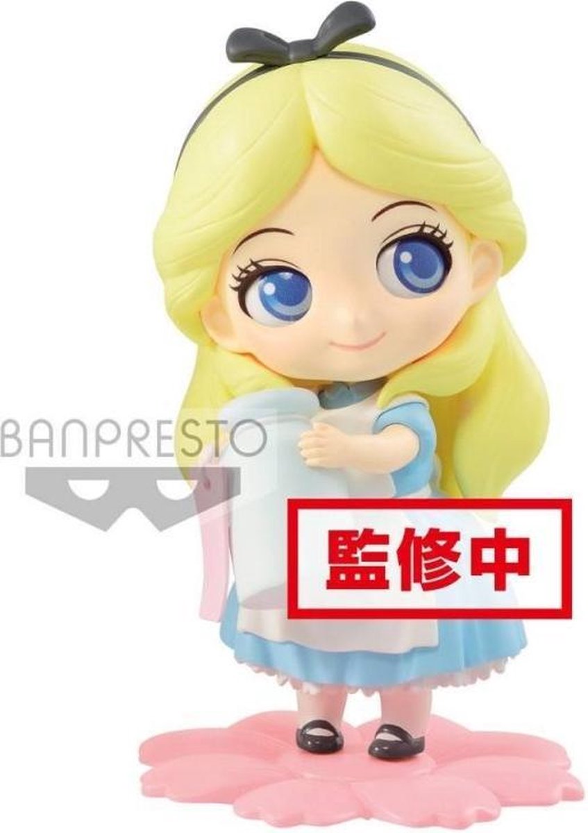 DISNEY - Q Posket SWEETINY Alice Milky Color Version - 10cm