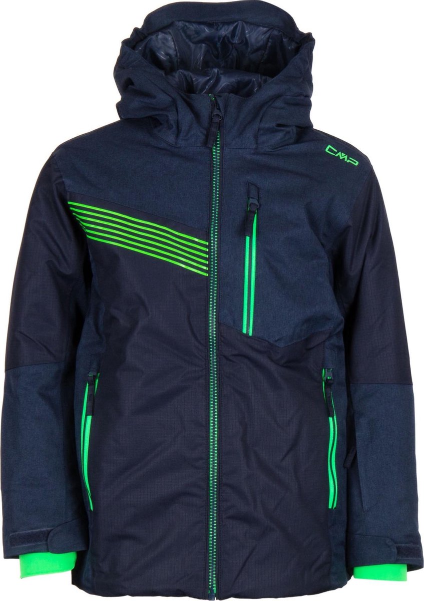 CMP Jas - Jongens - donkerblauw/limegroen