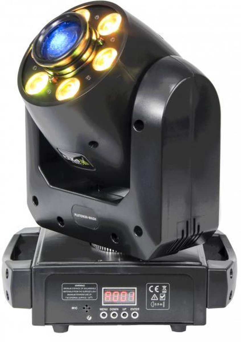 30W SPOT MOVING HEAD GOBOW / COLORW WITH 6 x 12W RGBWA-UV WA