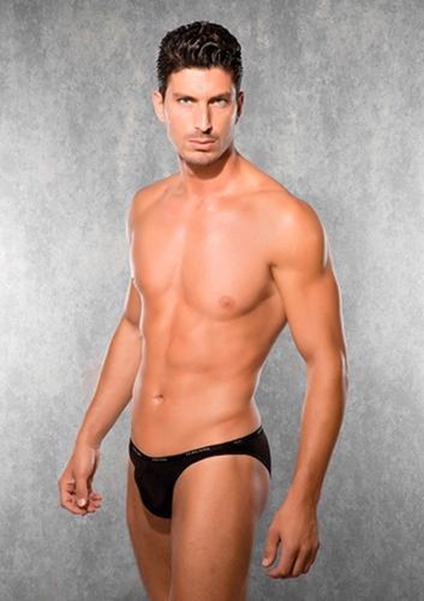 Basic Slip - Zwart - Heren Lingerie - XL - Slips & Boxershorts - Zwart - Discreet verpakt en bezorgd
