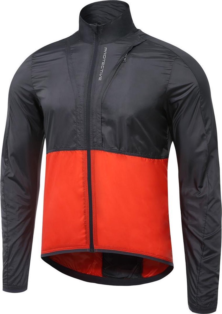 Protective Windjack P-rise Up Heren Polyester Zwart/rood Mt M