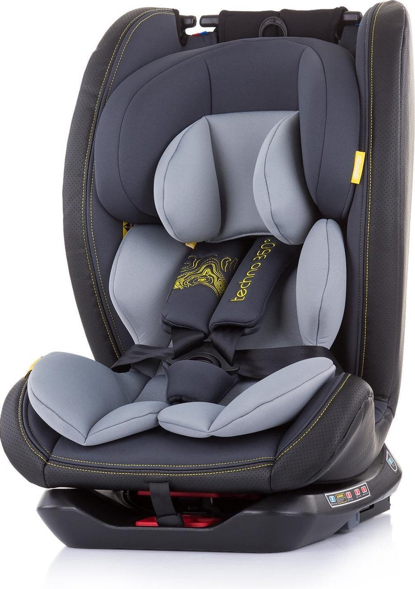 Autostoel Techno isofix Grijs Asfalt 0-36 kg 360 graden draaibaar