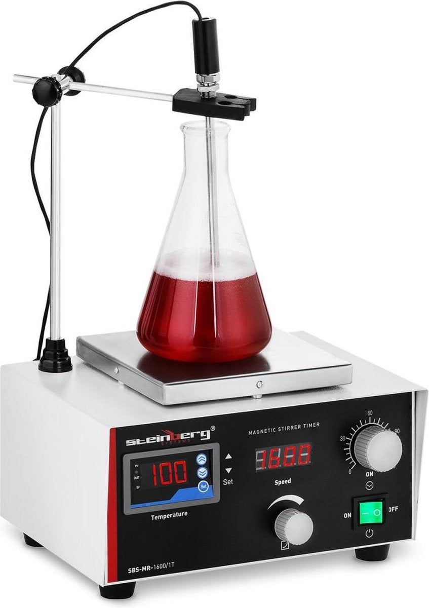 Steinberg Magneetroerder met verwarmingsplaat