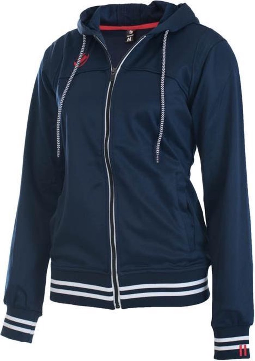 Brabo Tech Hooded  Trainingsjas - Maat L  - Vrouwen - blauw