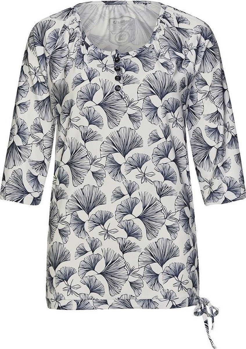 Killtec dames blouse Rut blauw bloem - maat 38