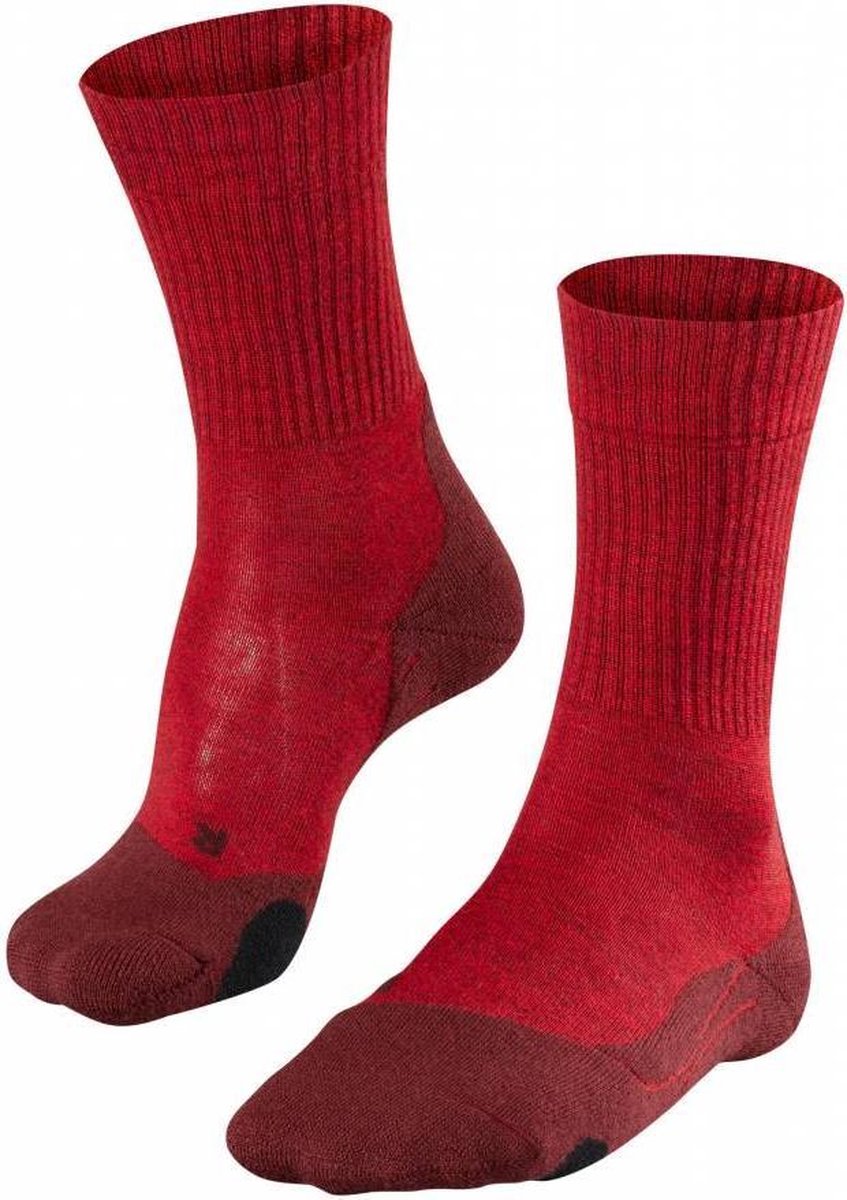 FALKE TK2 Wool Heren Wandel Sok 16394 - 44-45 - Rood