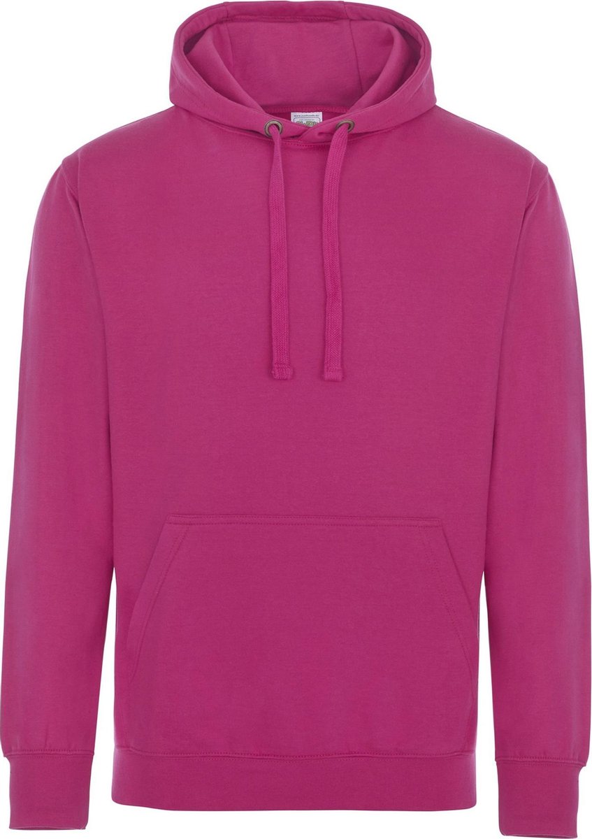 Awdis Gewoon Hoods Volwassenen Unisex Supersoft Hooded Sweatshirt/Hoodie (Heet Roze)