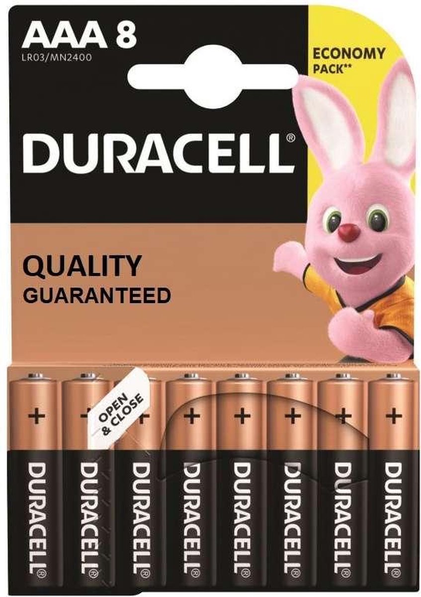 Duracell - Basic alkaline AAA-batterijen 8 Pack