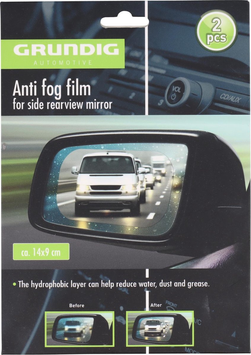 Anti-Condensstickers 2 stuks - Auto stickers - voor auto - Nano Caoting - Anti-regen - Anti-Fog - Spiegel stickers - Raam stickers - Gratis verzending