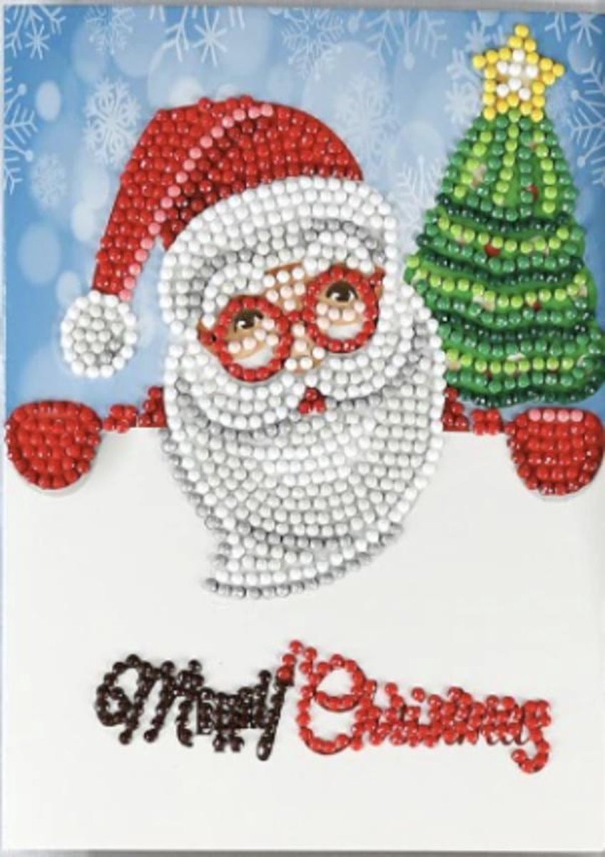 Diamond Painting kaart Santa