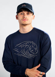 Dedicated Sweatshirt Malmoe Stitched Wave
