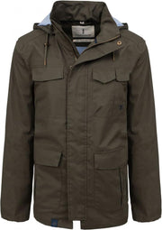 Groene (Olive)  heren regenjas Grayson van Lighthouse M