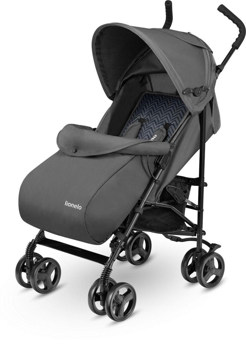 Lionelo Elia - Buggy 5 standen met beenwarmer en klamboe - Grafiet
