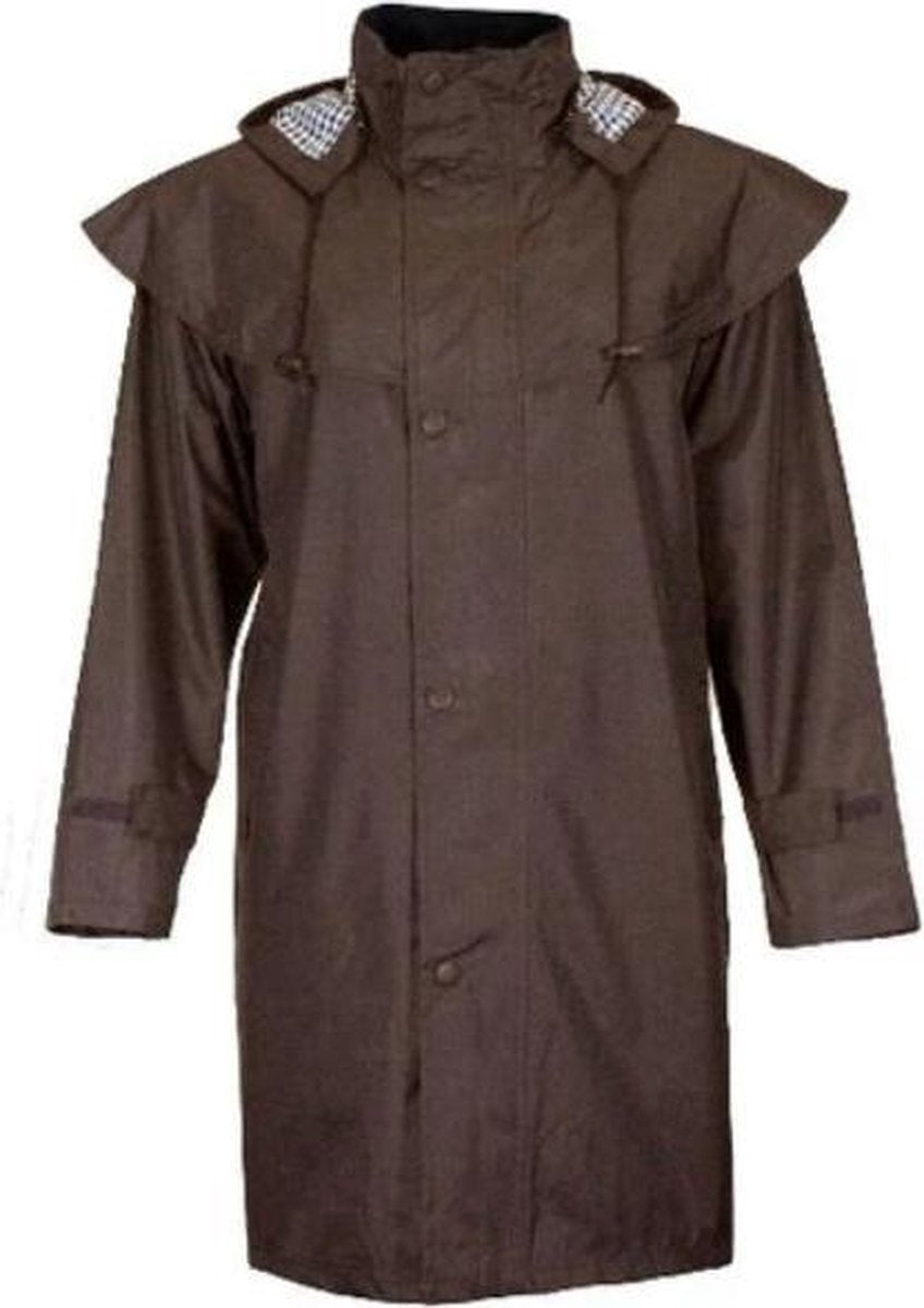 Bruine regenjas - Dames Regenjas - Maat XL