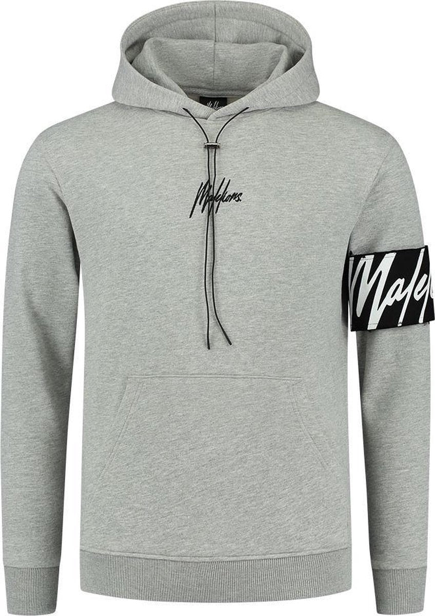 Malelions Captain Hoodie - Grey Melange - M