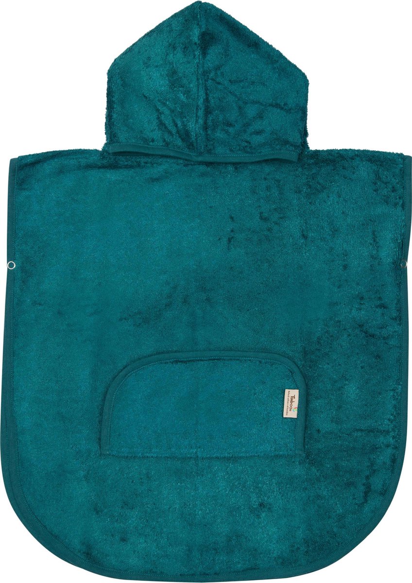 Timboo poncho - Deep Lake - Handdoek - kinderen - Poncho blauw - Bamboe - Extra zacht