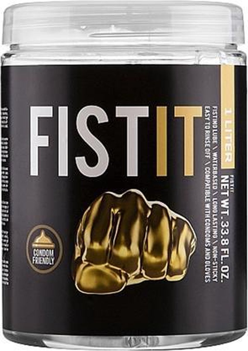 Fistit Jar - 1000ml | Waterbasis | Vrouwen | Mannen | Smaak | Condooms | Massage | Olie | Condooms |  Pjur | Anaal | Siliconen | Erotische | Easyglide