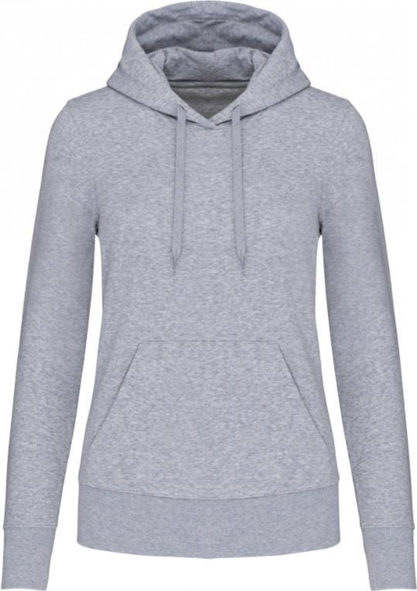Ecologische damessweater met capuchon Oxford Grijs Maat XL