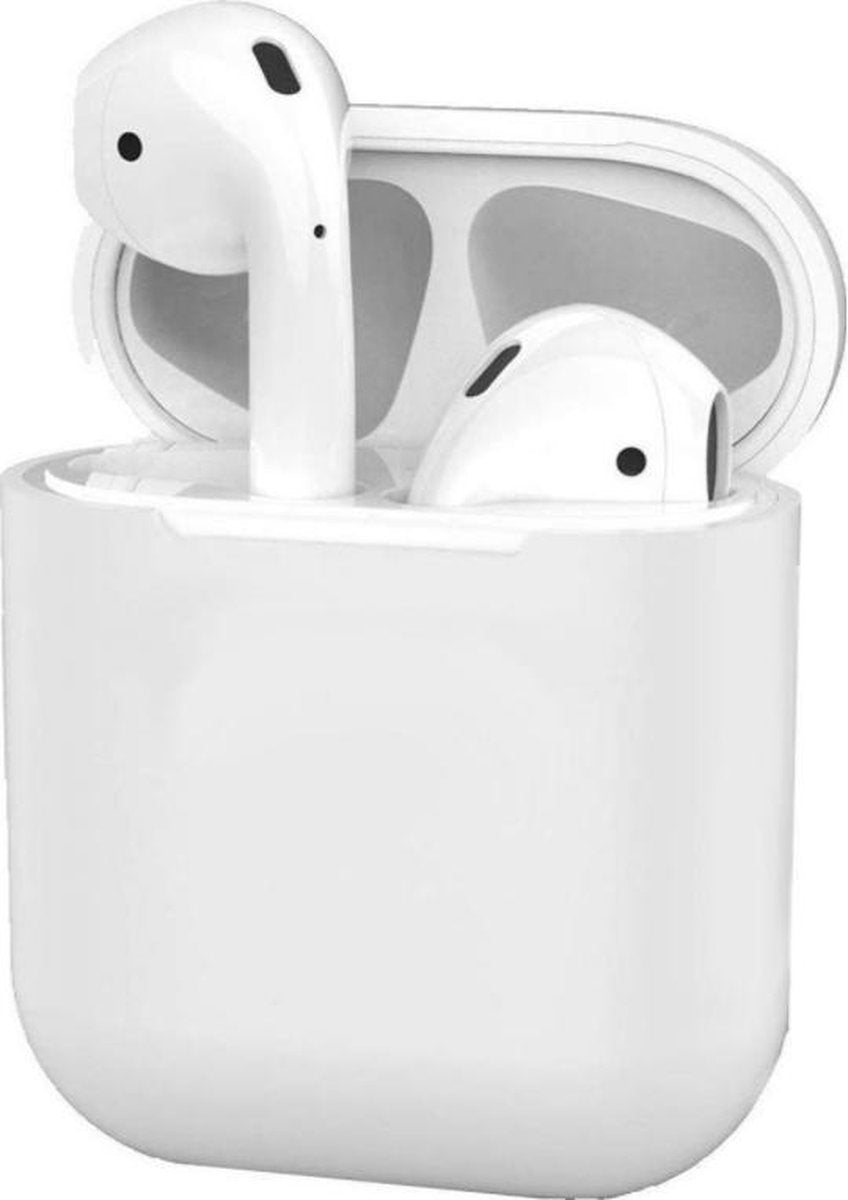 Gadgetpoint | Airpods Hoesje Siliconen Case - Airpod hoesje geschikt voor Apple AirPods 1 en Airpods 2 | Transparant