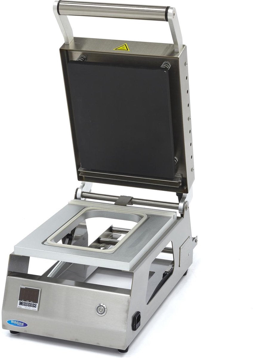 Tray Sealer Machine Small 270 x 220 mm - excl. Mal - 6 tot 8 trays per minuut -  RVS - Tray Sealer / Sealapparaat / Topsealmachine - Maxima