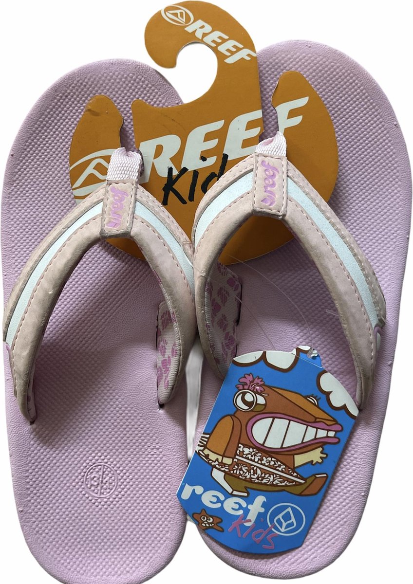 Slippers | Teenslippers | Reef | Roze | Wit | Maat 31