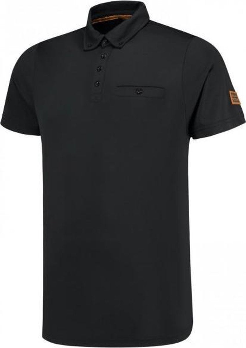 Tricorp  Poloshirt Premium Button Down 204001 Zwart - Maat XS