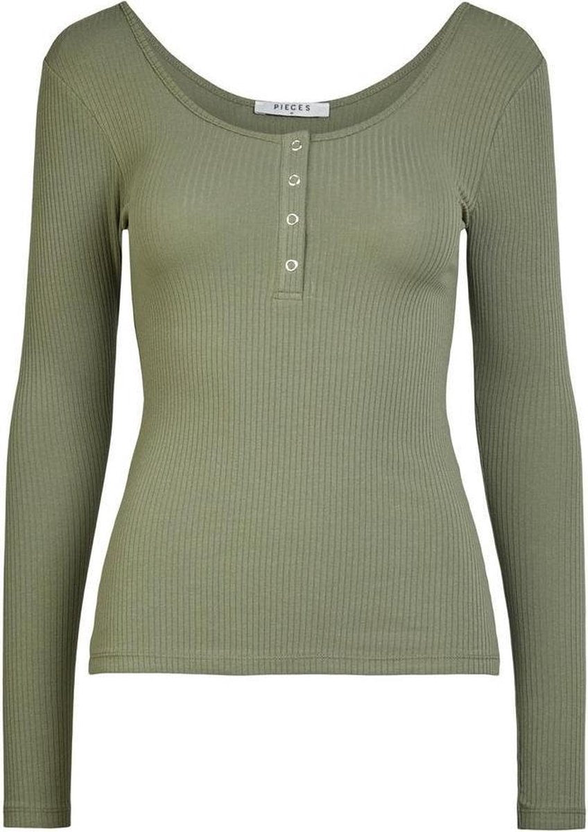 Pckitte Ls Top Noos Bc 17101437 Deep Lichen Green