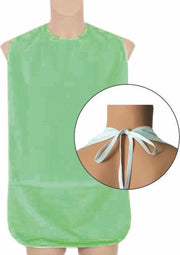 Badstof Slab met Touwtjes - Groen